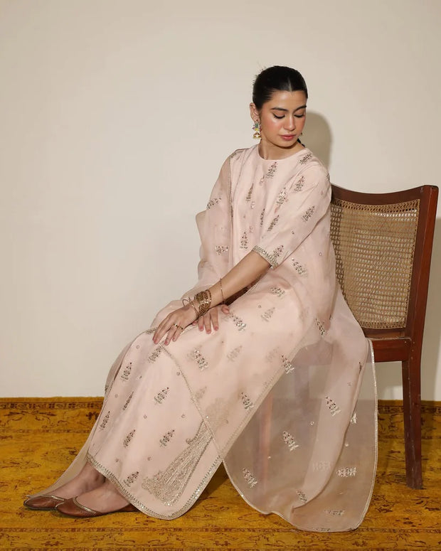 CHERRY BLOSSOM | 3-Pc Stitched Embroidered Outfit