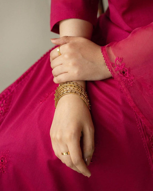 Fuchsia | 3-Pc stitched Embroidered Outfit