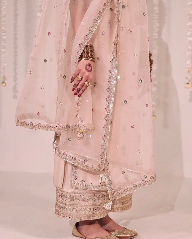 ROSÉ BLUSH | 3-PC Stitched Embroidered Outfit