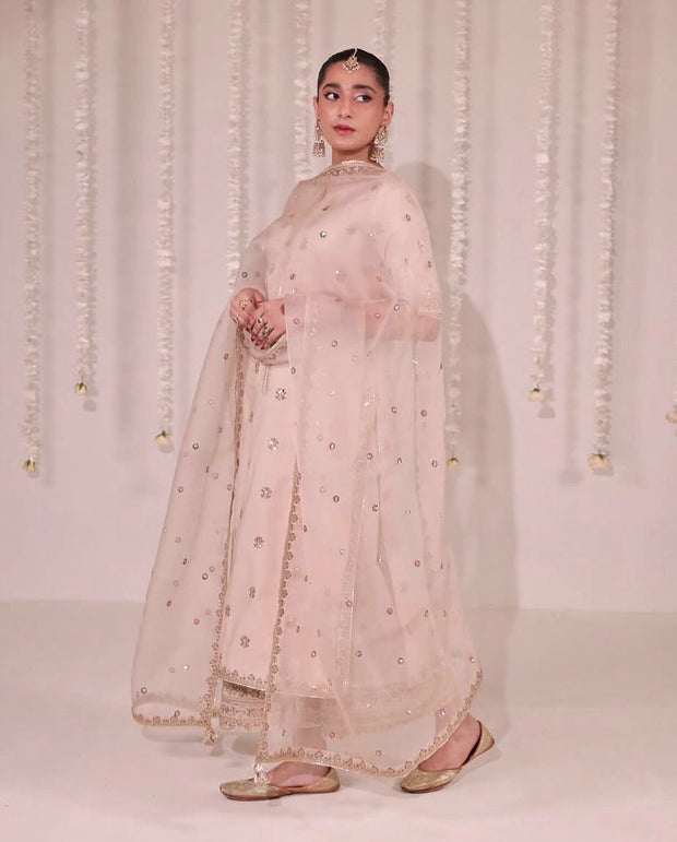 ROSÉ BLUSH | 3-PC Stitched Embroidered Outfit